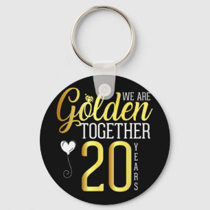 20 Year 20th Anniversary Shirts For Couples Husban Key Ring