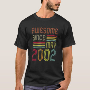 20 Year Old Awesome Since May 2002  50th Birthday T-Shirt
