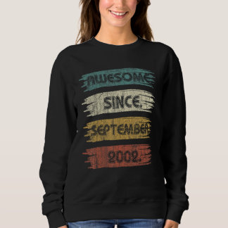 20 Year Old Awesome Since September 2002 20th Bi Sweatshirt