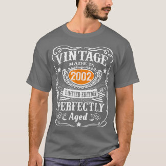 20 Year Old Gifts Vintage 2002 Limited Edition 20t T-Shirt