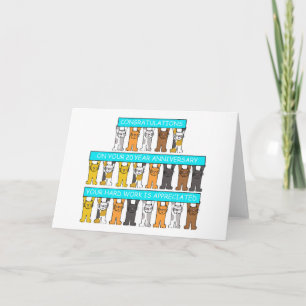 20 Year Work Anniversary Congratulations Card