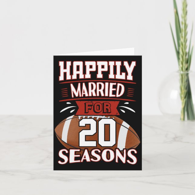20 Years Marriage - 20th Anniversary Gift Idea T-s Card (Front)