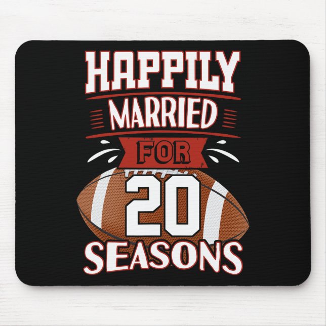 20 Years Marriage - 20th Anniversary Gift Idea T-s Mouse Pad (Front)
