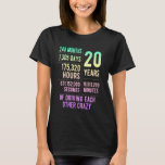 20 Years Married Funny 20th Wedding Anniversary T-Shirt<br><div class="desc">20 Years Married Funny 20th Wedding Anniversary</div>