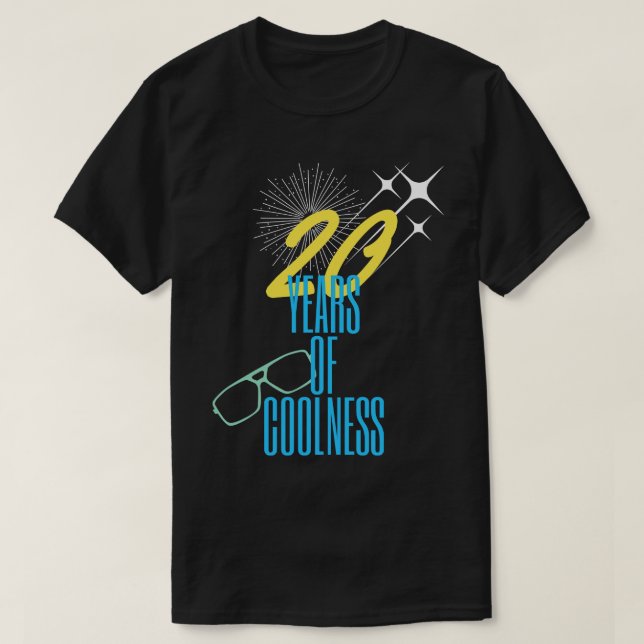 20 years of coolness T-Shirt (Design Front)