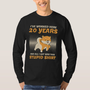 20 Years Of Service Company Anniversary 20 Years A T-Shirt