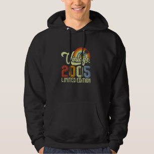 20 Years Old Gifts Vintage Born In 2005 Funny 20th Hoodie