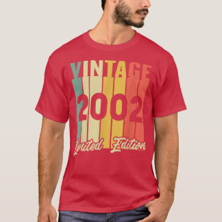 20 Years Old Vintage 2002 Limited Edition 20th Bir T-Shirt
