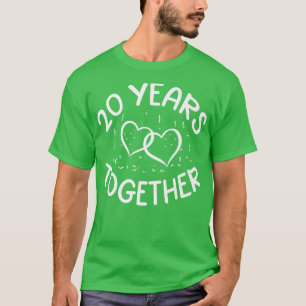 20 Years Together 20th Love Anniversary Happy Husb T-Shirt