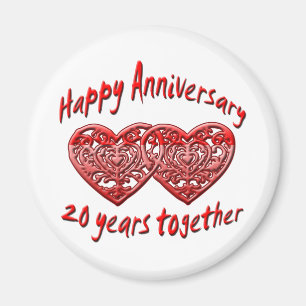 20 Years Together Magnet