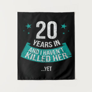 20 years wedding anniversary   family gift tapestr tapestry