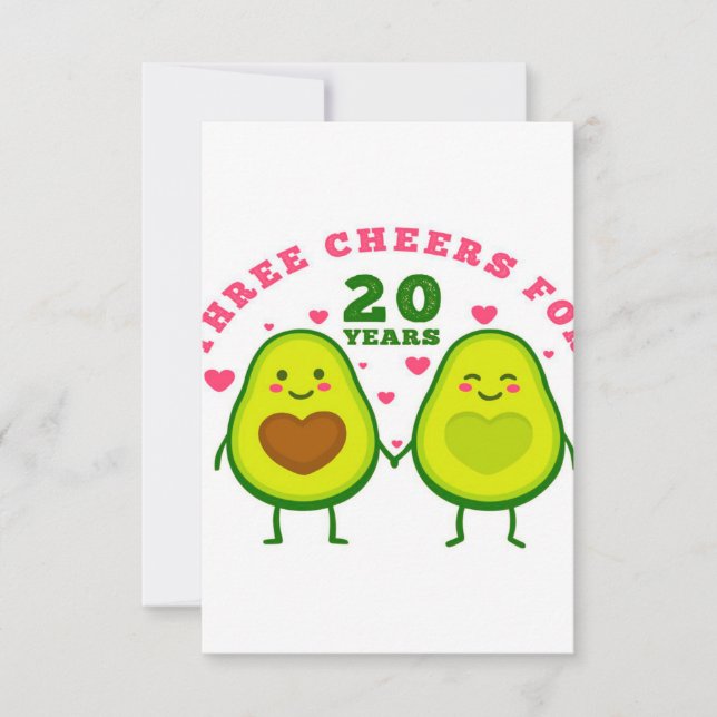 20 years wedding anniversary| husband gift RSVP ca Card (Front)