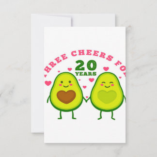 20 years wedding anniversary| husband gift RSVP ca Card