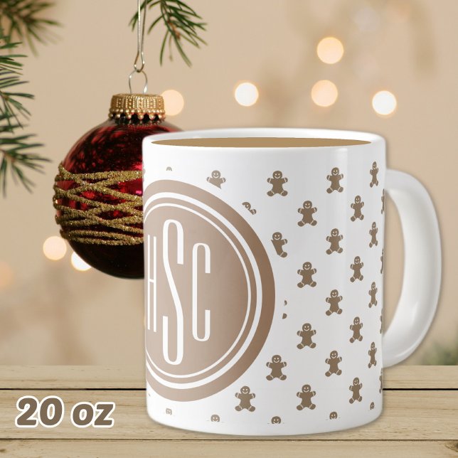 20oz Big Monogram Gingerbread Man  Large Coffee Mug (Creator Uploaded)