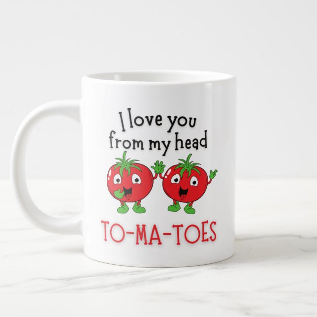 20oz From My Head TOMATOES mug (Left)