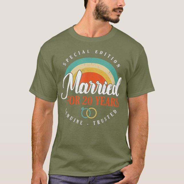 20th 20 year Wedding Anniversary Gift Trusted T-Shirt (Front)