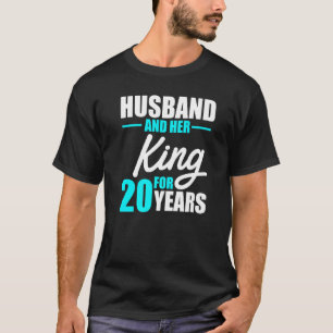 20th 20 Year Wedding Anniversary King Husband Wife T-Shirt