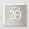 20th anniversary corporate save the date platinum