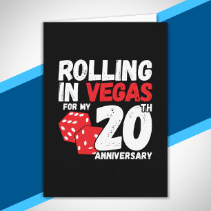 20th Anniversary Married 20 Years Las Vegas Trip Card