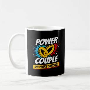 20th Anniversary Married Couples 20 Years Strong Coffee Mug