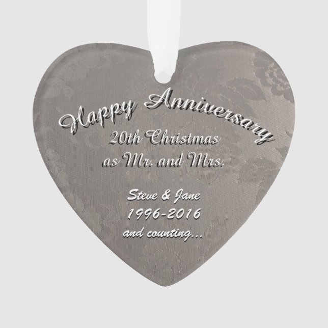 20th Anniversary Ornament (Front)