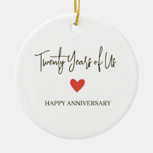 20th Anniversary – Twenty Years of Us Ceramic Tree Decoration