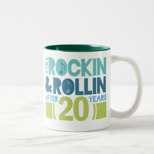 20th Anniversary Wedding Gift Two-Tone Coffee Mug