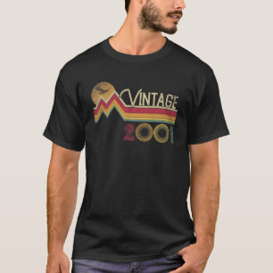 20Th Birthday 2001 20 Years Old Vintage Retro Styl T-Shirt