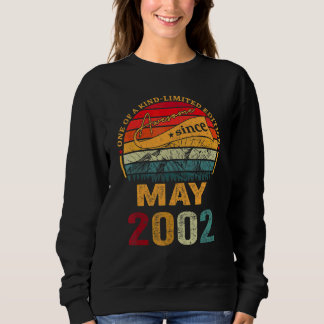 20th Birthday  20 Year Old Awesome Since May 2002 Sweatshirt