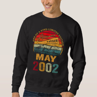 20th Birthday  20 Year Old Awesome Since May 2002 Sweatshirt
