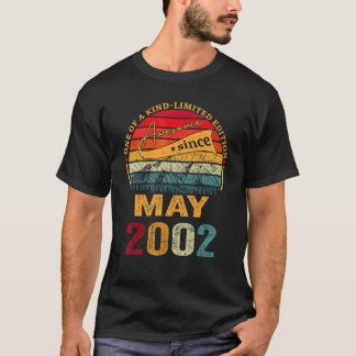 20th Birthday  20 Year Old Awesome Since May 2002 T-Shirt