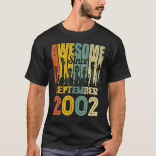20th Birthday  20 Year Old Awesome Since September T-Shirt