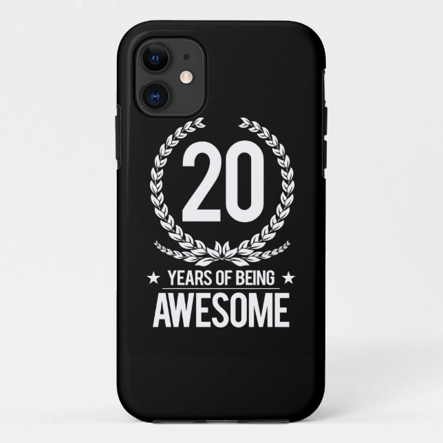 20th Birthday (20 Years Of Being Awesome) Case-Mate iPhone Case (Back)