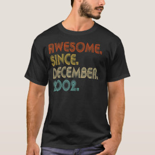 20th Birthday 20 Years Old Awesome Since December  T-Shirt