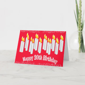 20th Birthday Card