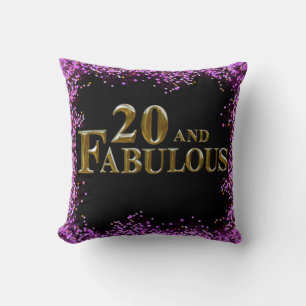 20th Birthday Cushion