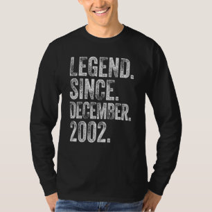 20th Birthday December Born 20 Years Legend Since  T-Shirt