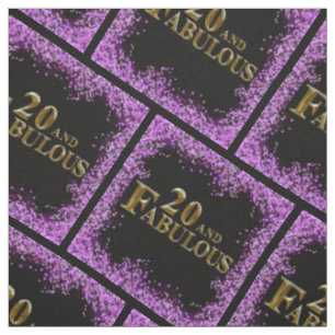 20th Birthday Fabric