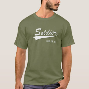 20Th Birthday Gift Soldier Born 2002 Aged 20 Years T-Shirt