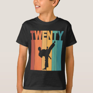 20th Birthday Karate Taekwondo Theme 20 Year Old T-Shirt