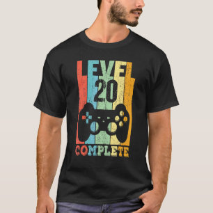 20th Birthday Ladies Mens Level 20 Years 2002 T-Shirt