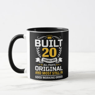 20th Birthday Man Woman Built 20 Years Ago  Mug