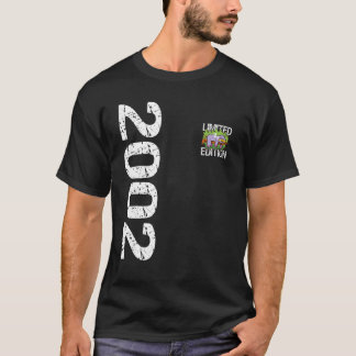 20th Birthday Man Woman Vintage 2002 Birthday Slot T-Shirt