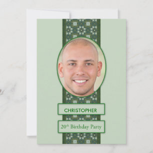 20th Birthday Party Invitation Picture + Name