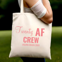 20th Birthday Party Twenty AF Crew Squad Group