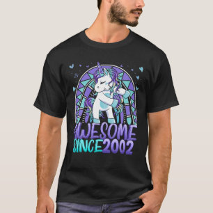 20Th Birthday Rainbow 20 Year Old Flossing Unicorn T-Shirt
