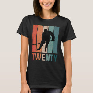 20th Birthday Retro Ice Hockey 20 Years Old Hockey T-Shirt