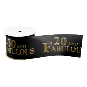 20th Birthday  Satin Ribbon