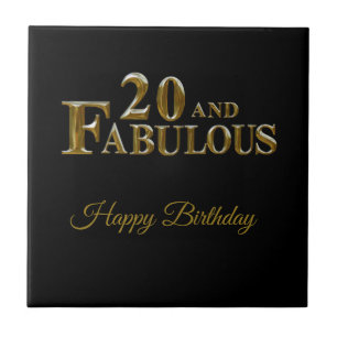 20th Birthday Tile