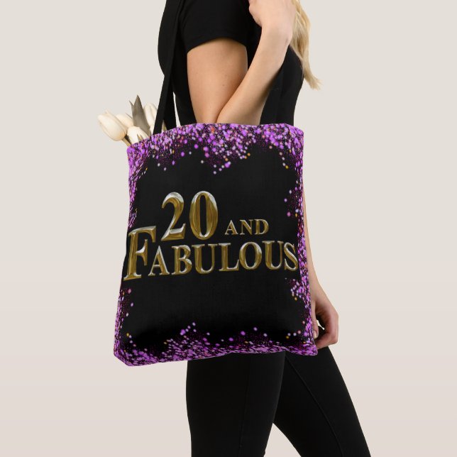 20th Birthday  Tote Bag (Close Up)